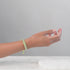 Liens Lama | Bracelet Mini Kismet | Jaune fluo x argent